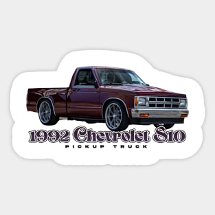 1992 Chevrolet S10 Pickup Truck Sticker